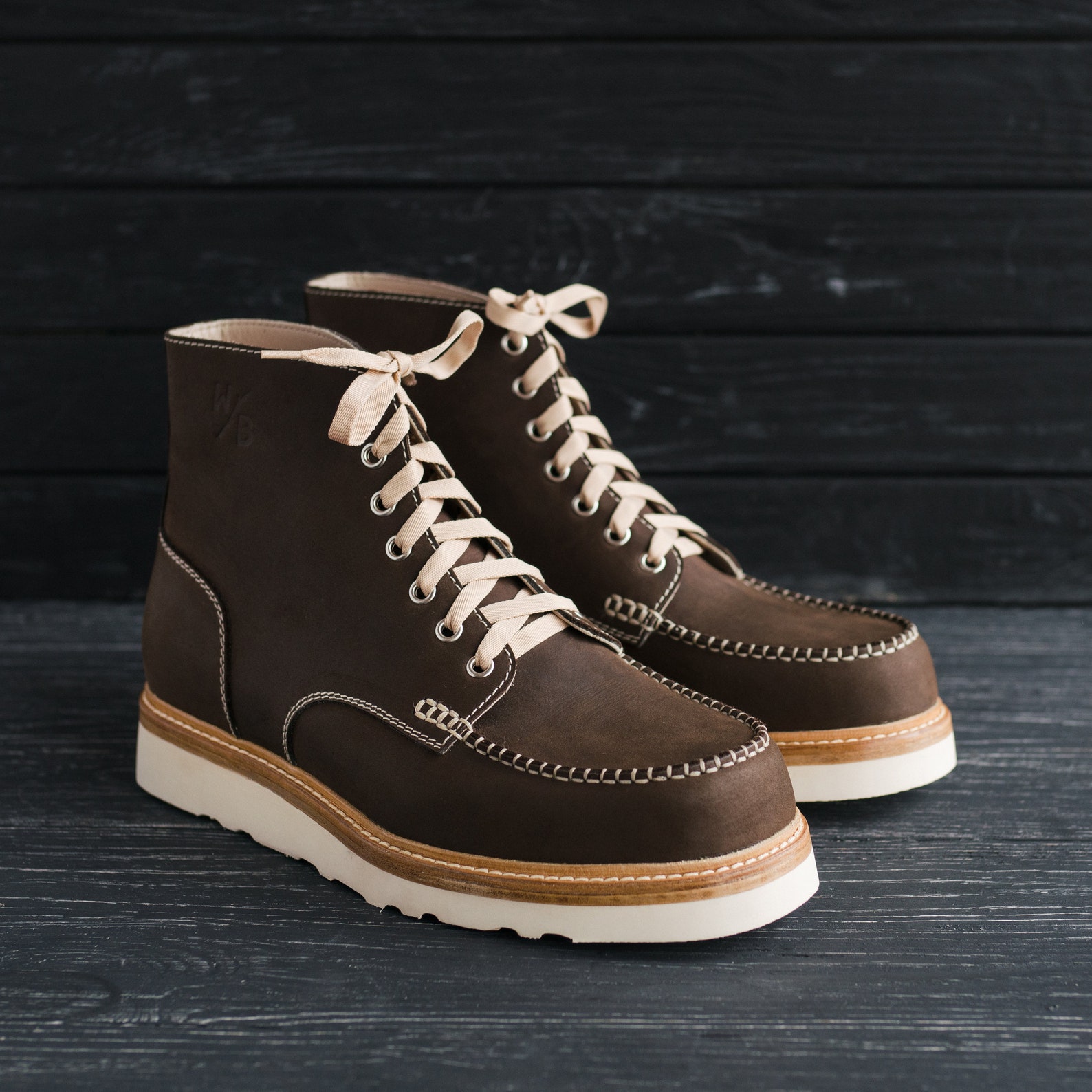 trip machine moc toe boots