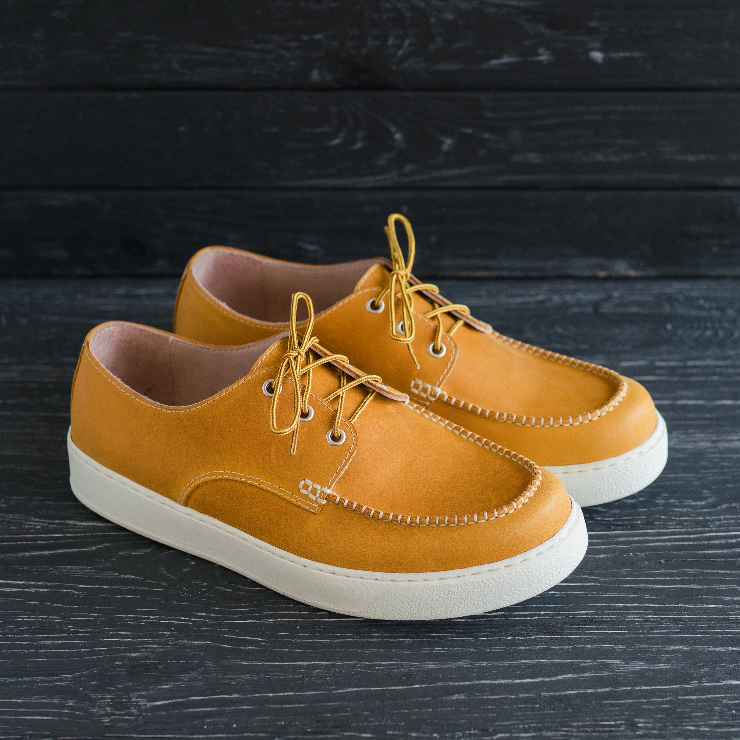 Moc Toe Sneakers Leather Handmade Summer Shoes Women Mens - by