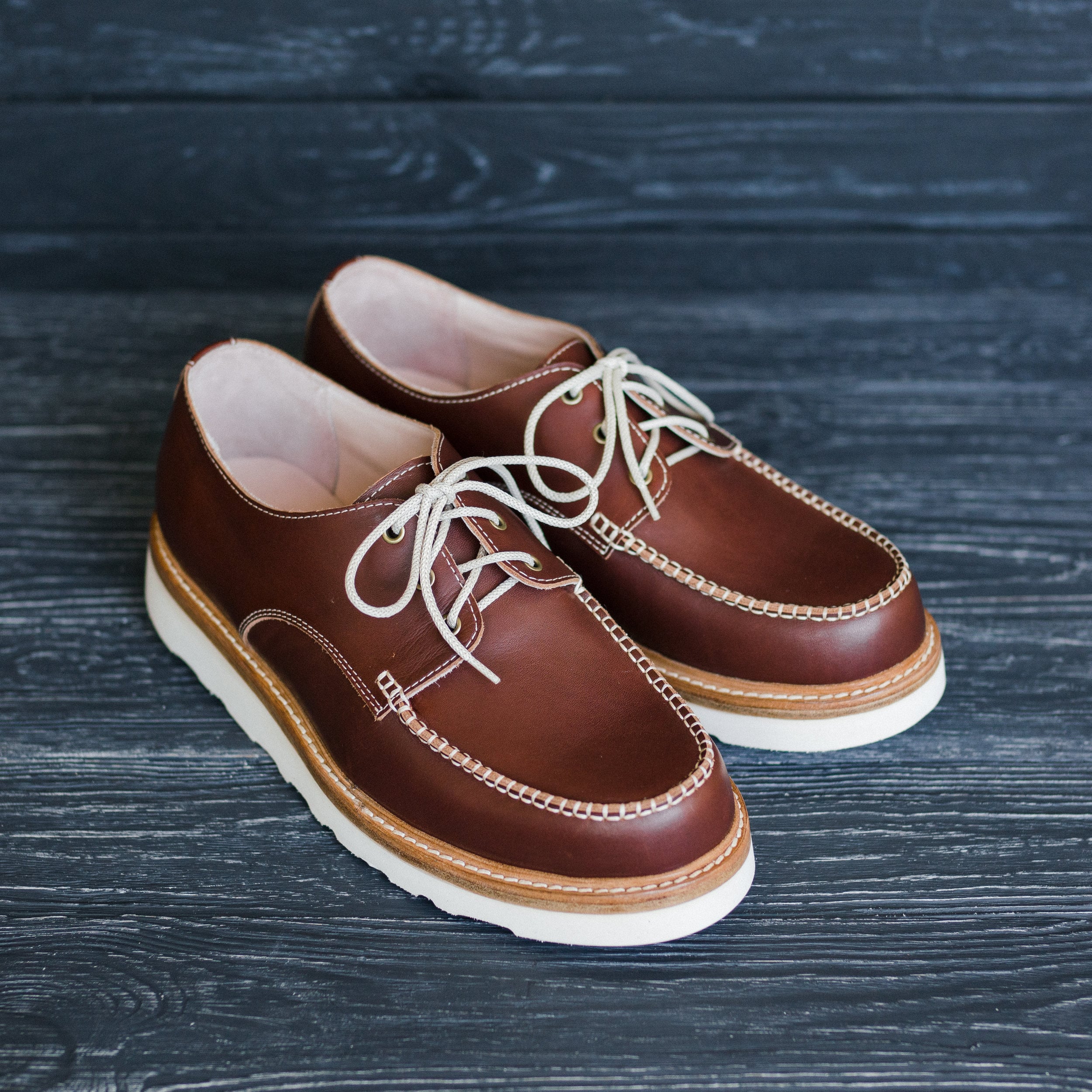 Moc Toe Oxford Hombre Mujer Zapatos de 