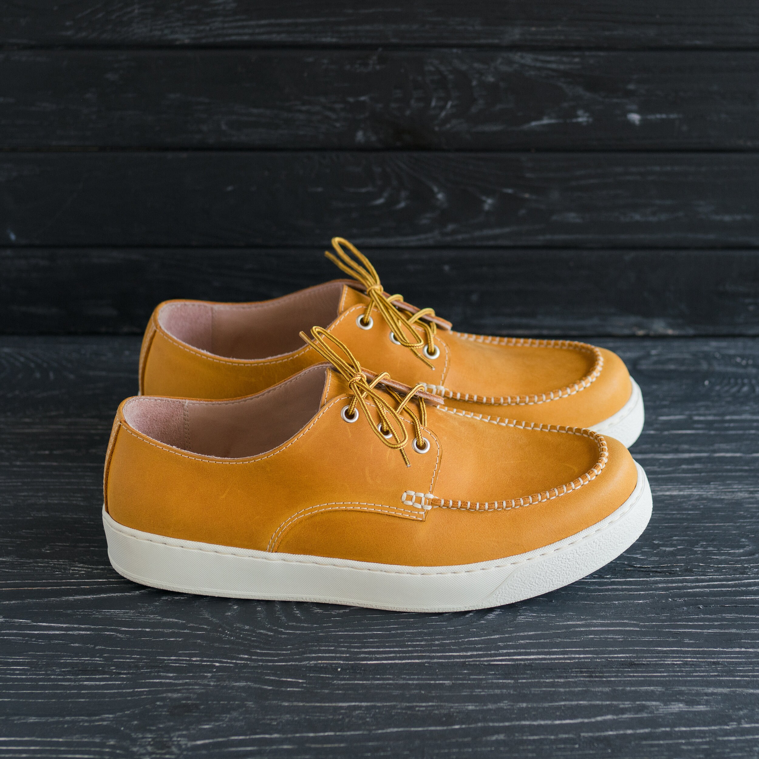 Moc Toe Sneakers Leather Handmade Summer Shoes Women Mens