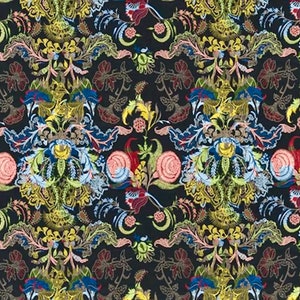 TUMULTE Arlequin Designers Guild Christian Lacroix Fabric FCL7011/01 Drapery Upholstery Fabric by HALF Yard