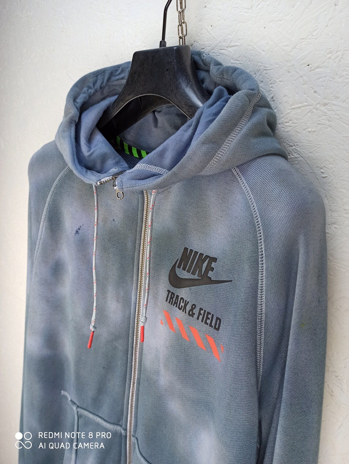 NIKE Track and Field Zip Up Hoodie Front and Back Logo Etsy