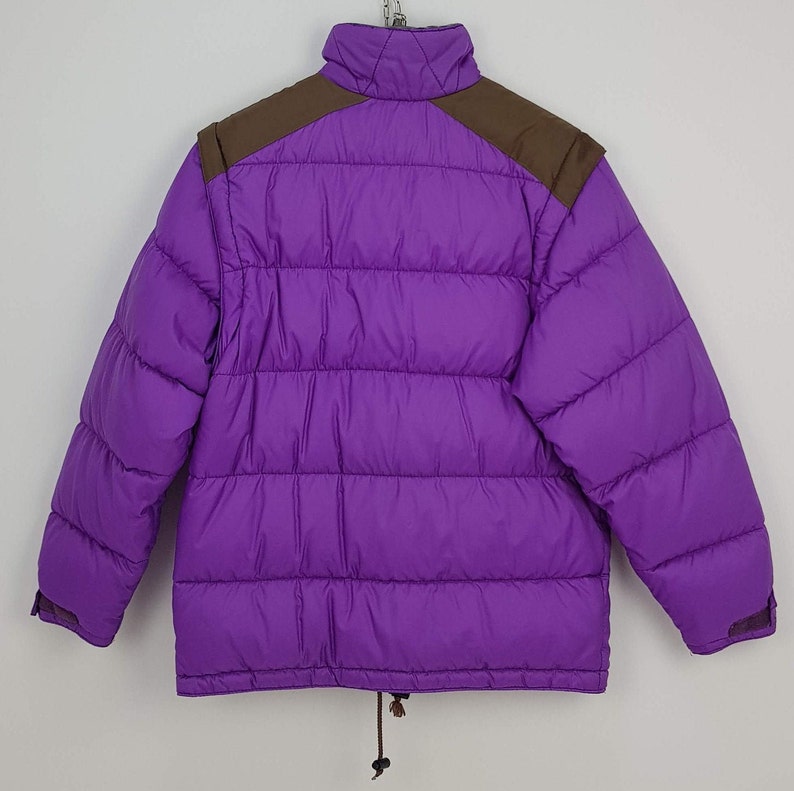 BEST COMPANY Puffer Jacket Paninaro 80s Purple Down Size 7