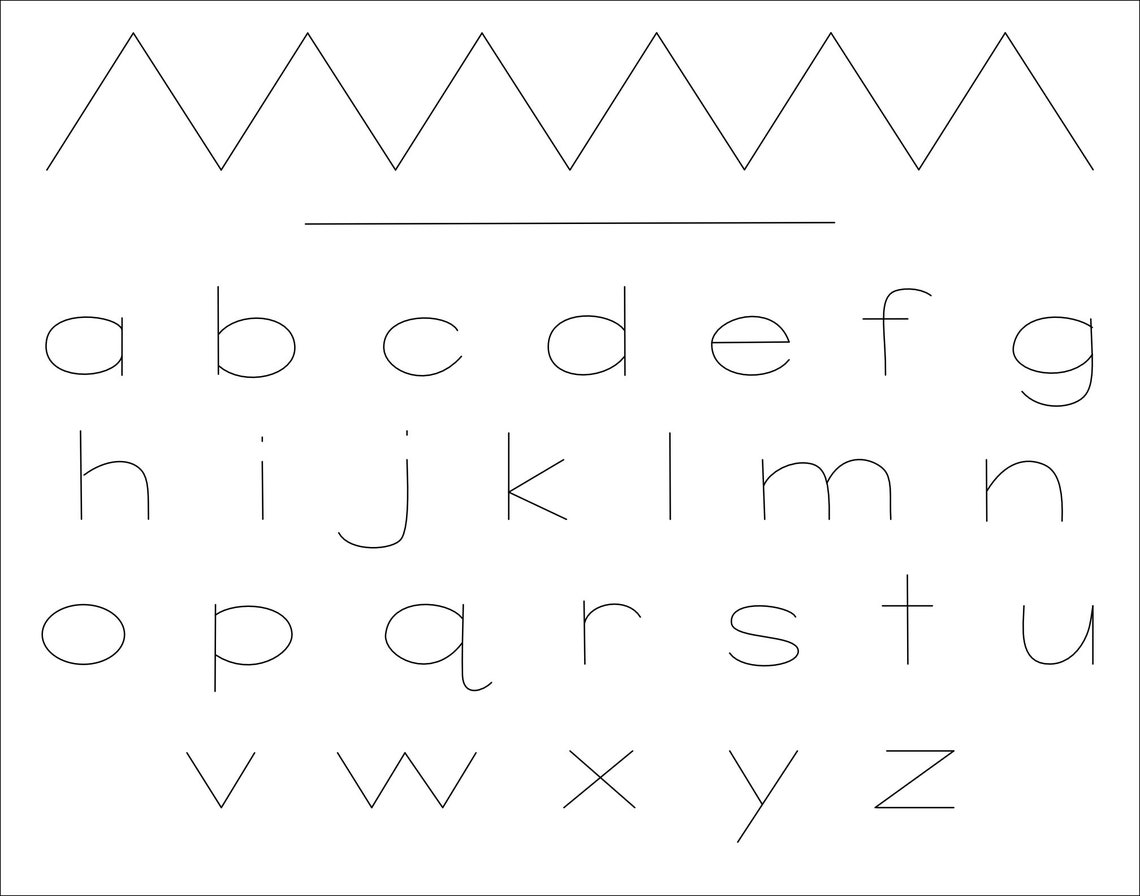 Toddler Montessori Letter Tracing Board SVG Etsy