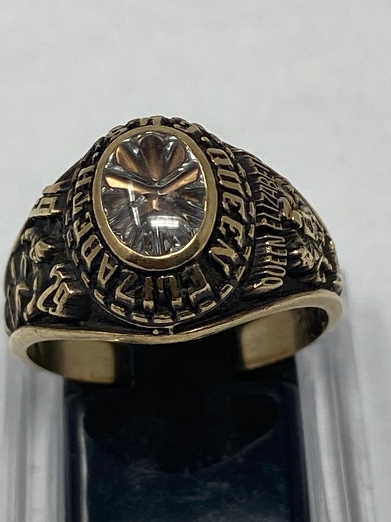 Vintage 10Kt Queen Elizabeth Knights G.H.S. Ring. - image 7