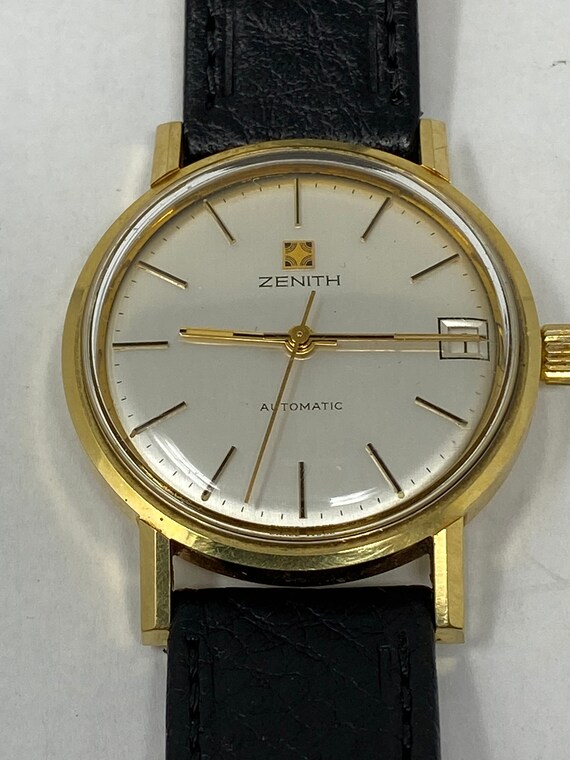 Zenith 18k gold shop watch