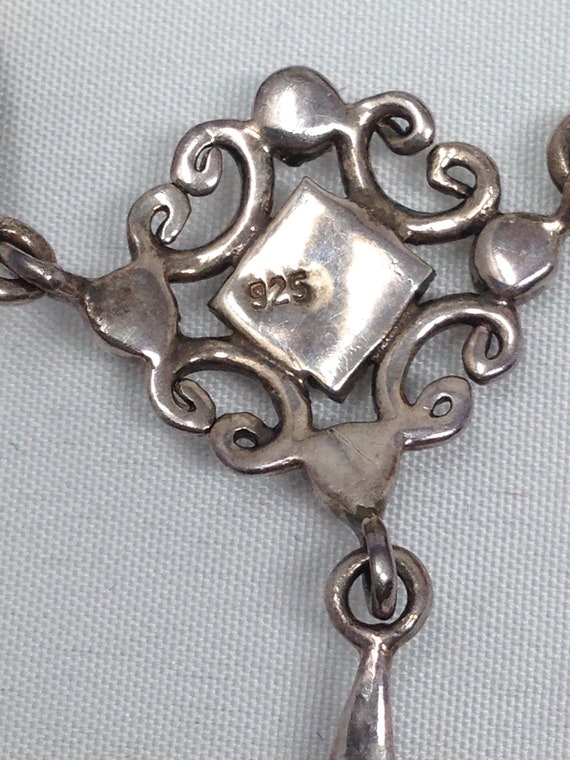 Vintage Estate Sterling Silver and Cornelian and … - image 4