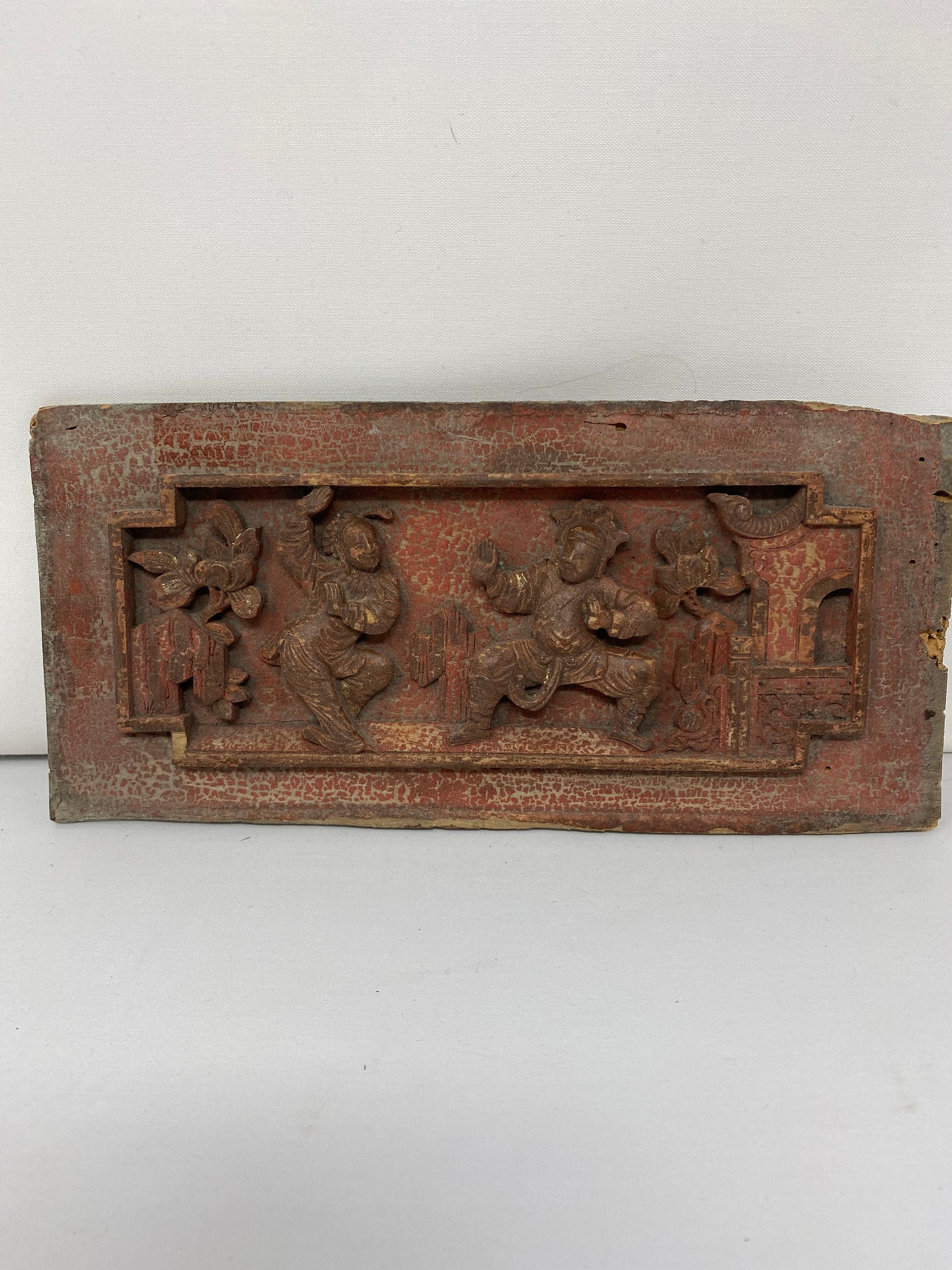 Antique Chinese Wood Carved Panel. Etsy