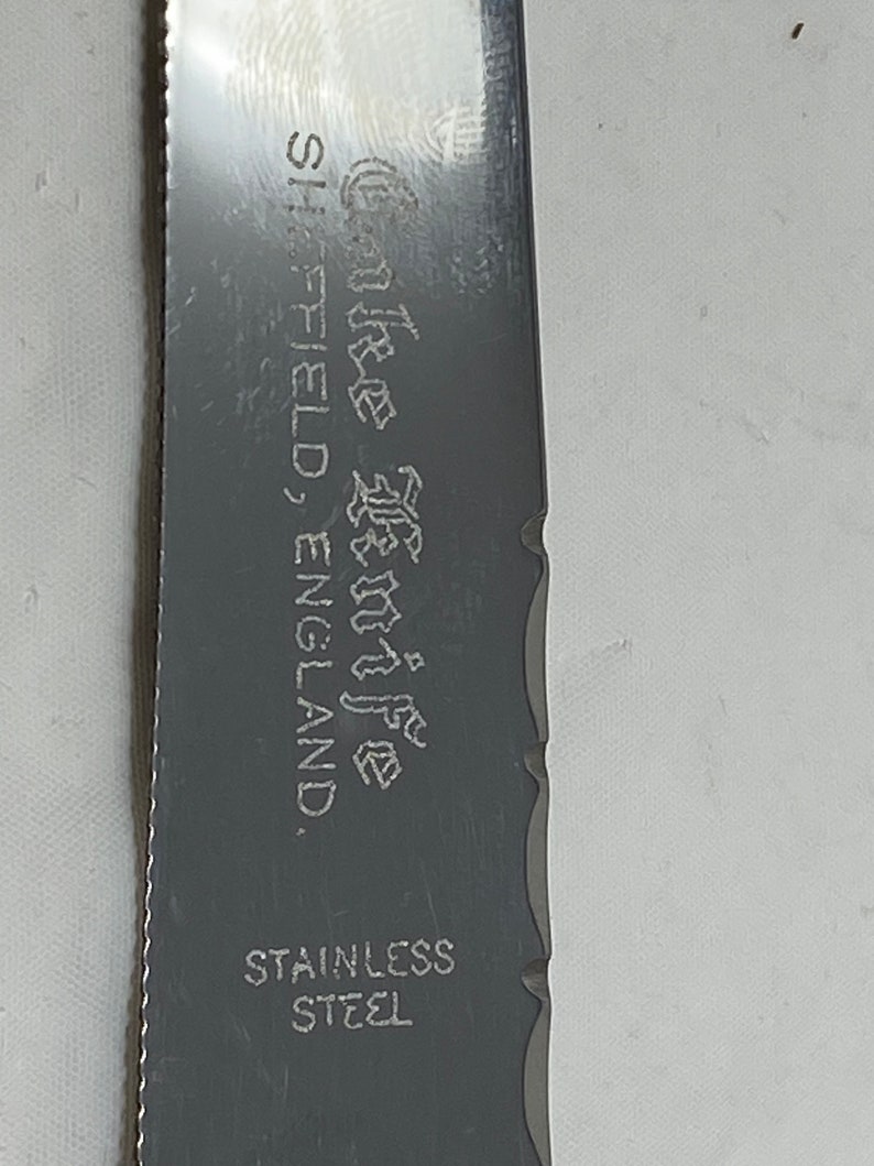 Vintage Fully Hallmarked Sheffield Sterling Silver Cake Knife. image 8