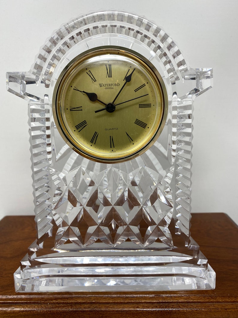 Signed WATERFORD Ireland Crystal Working Clock. Etsy