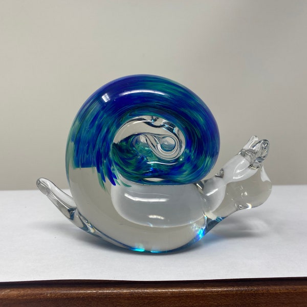 Stamped Wedgwood Glass Snail.