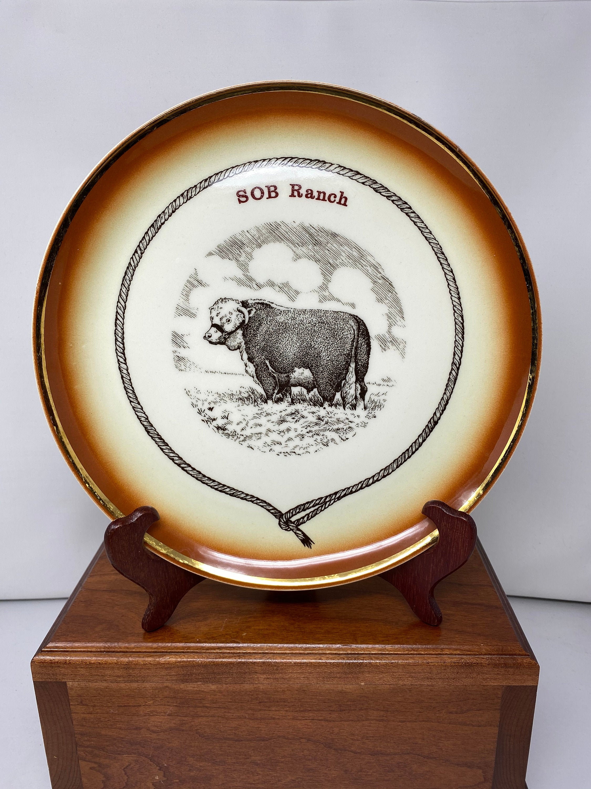 Vintage Hycroft Medicine Hat Advertising S.O.B Ranch 10 1/4 Etsy