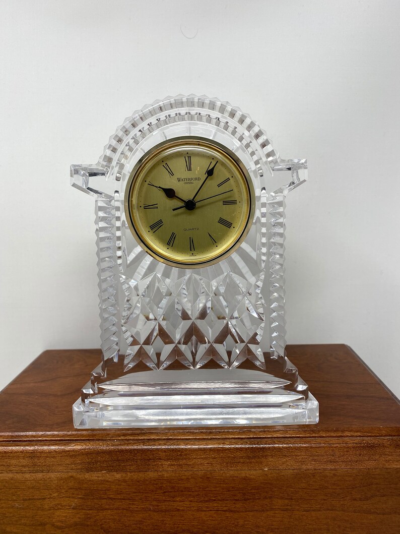 Signed WATERFORD Ireland Crystal Working Clock. Etsy