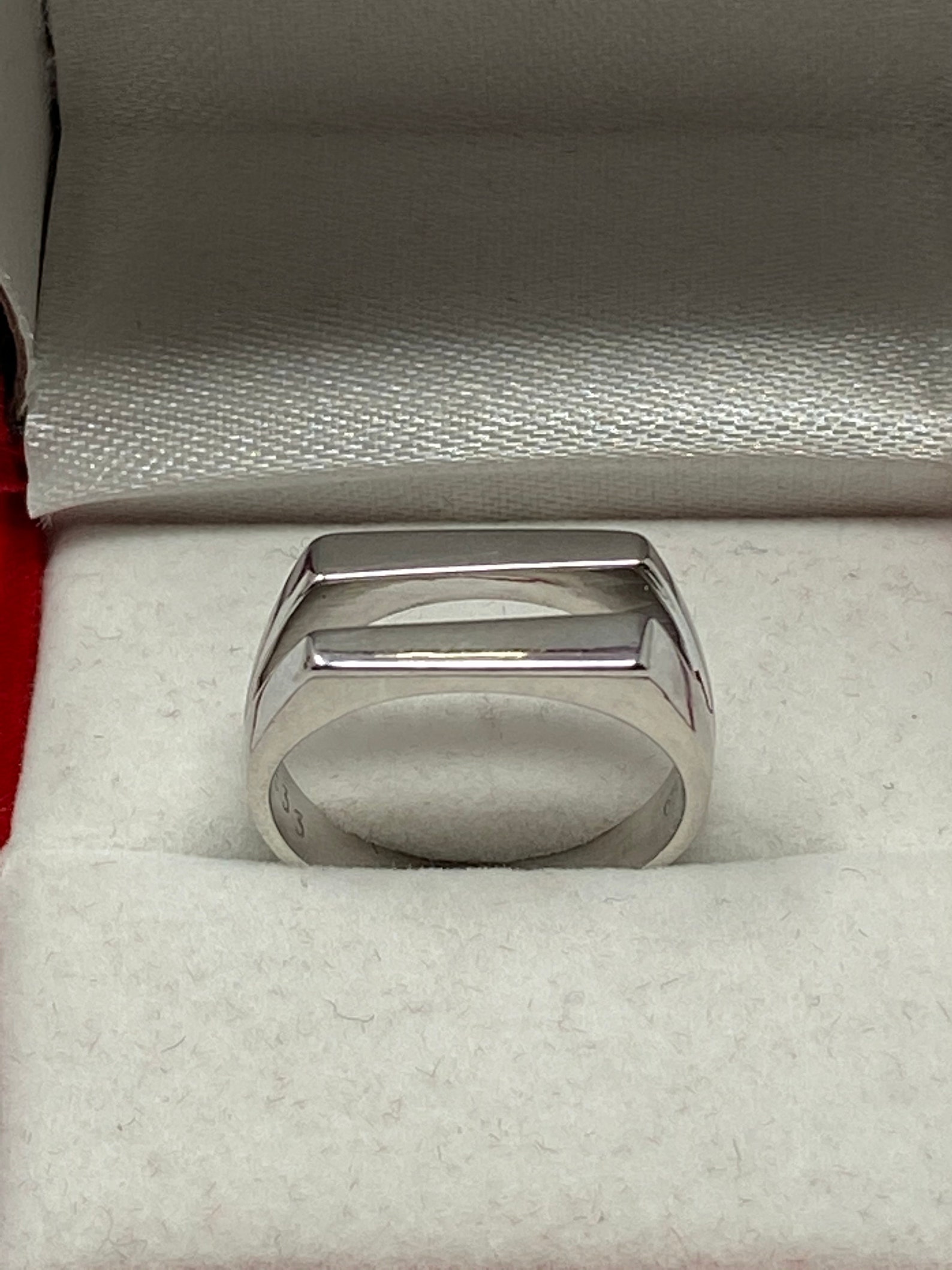 Vintage Stamped 750 18Kt White Gold Ring. Etsy