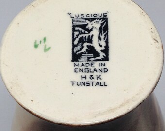 Luscious H&K Tunstall Vase Handpainted Pears and Peaches HK