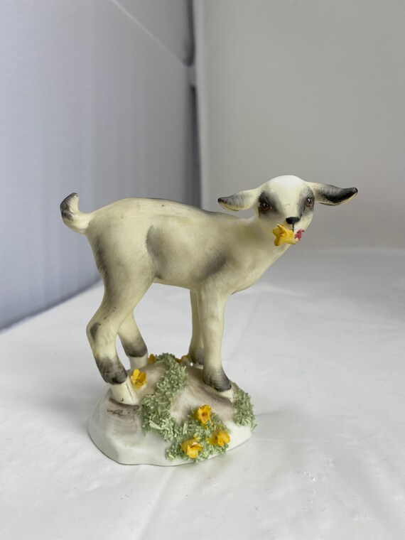Royal Adderly England Baby Goat Figurine. Etsy