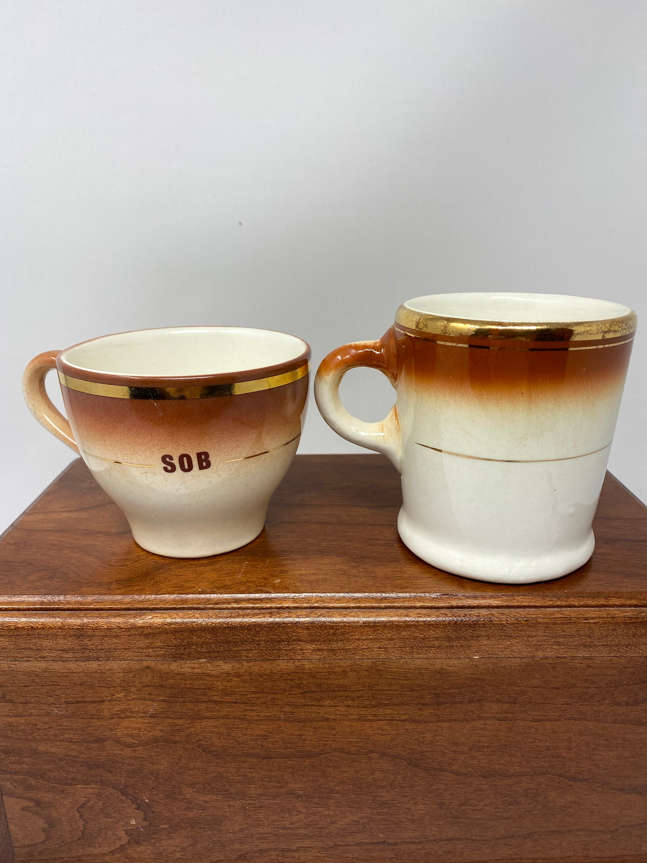Vintage Hycroft China Medicine Hat Mug and Cup. Etsy