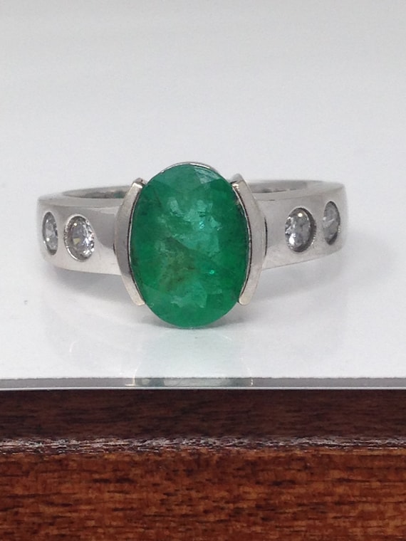 専門家による 2700.00 ドルの鑑定書付きのヴィンテージ 14K ホワイト