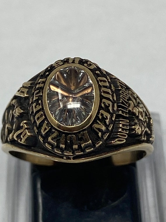 Vintage 10Kt Queen Elizabeth Knights G.H.S. Ring. - image 8