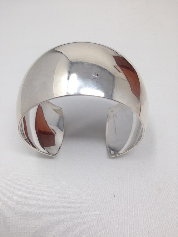 Vintage Estate Sterling Silver Cuff Bracelet. - image 7