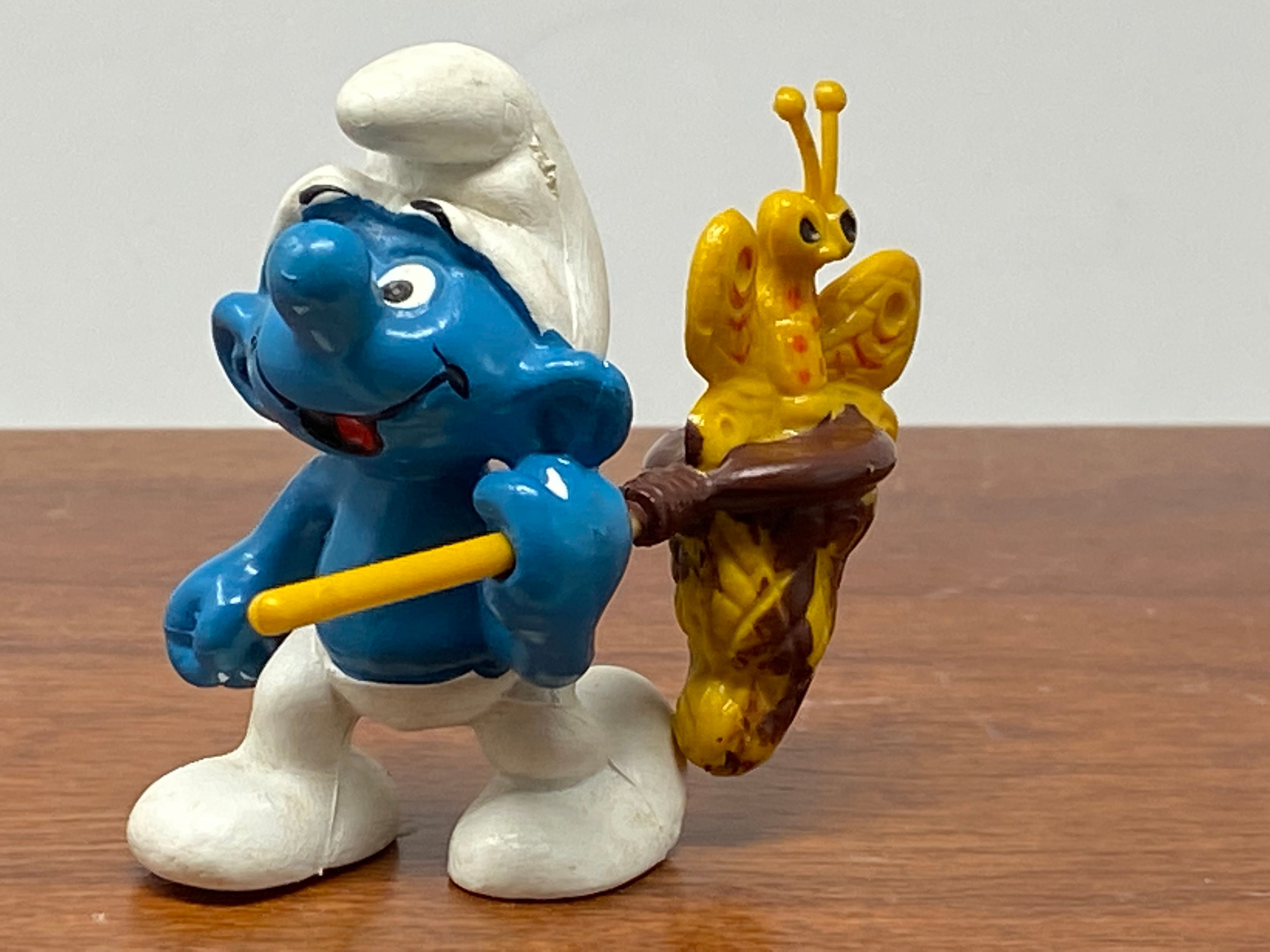 Smurfs Artist Painter Smurf Paint Brush Figure Vintage PVC Peyo Figurine  Germany