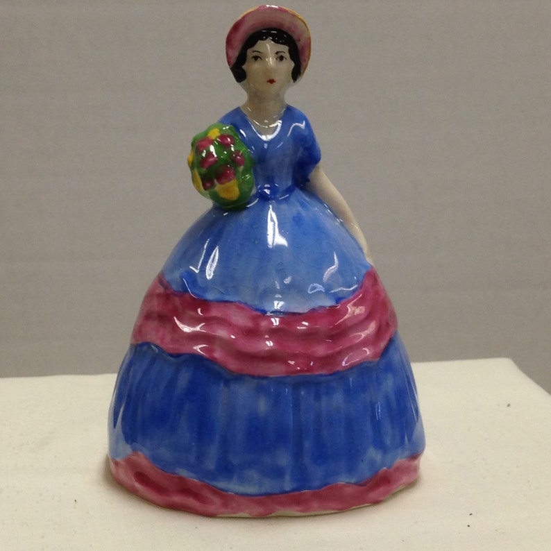 Art Deco Carlton Ware Crinoline Lady Napkin Ring Holder Circa 1930\u2019s