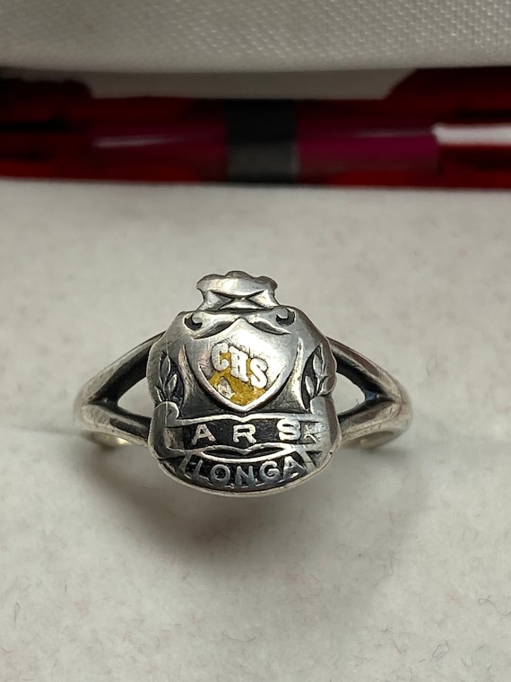 Vintage BIRKS Sterling Fraternal Class Ring.