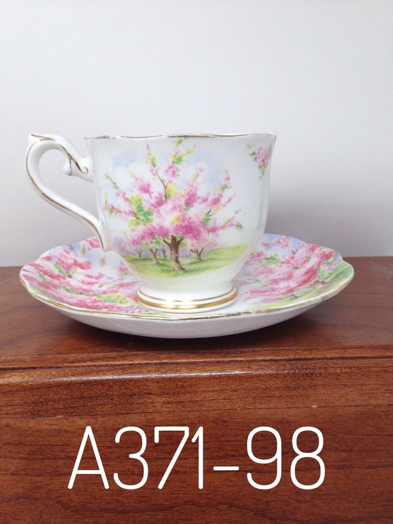 Royal Albert Blossom Time Teacup and Saucer. Reg # 799833. Vintage