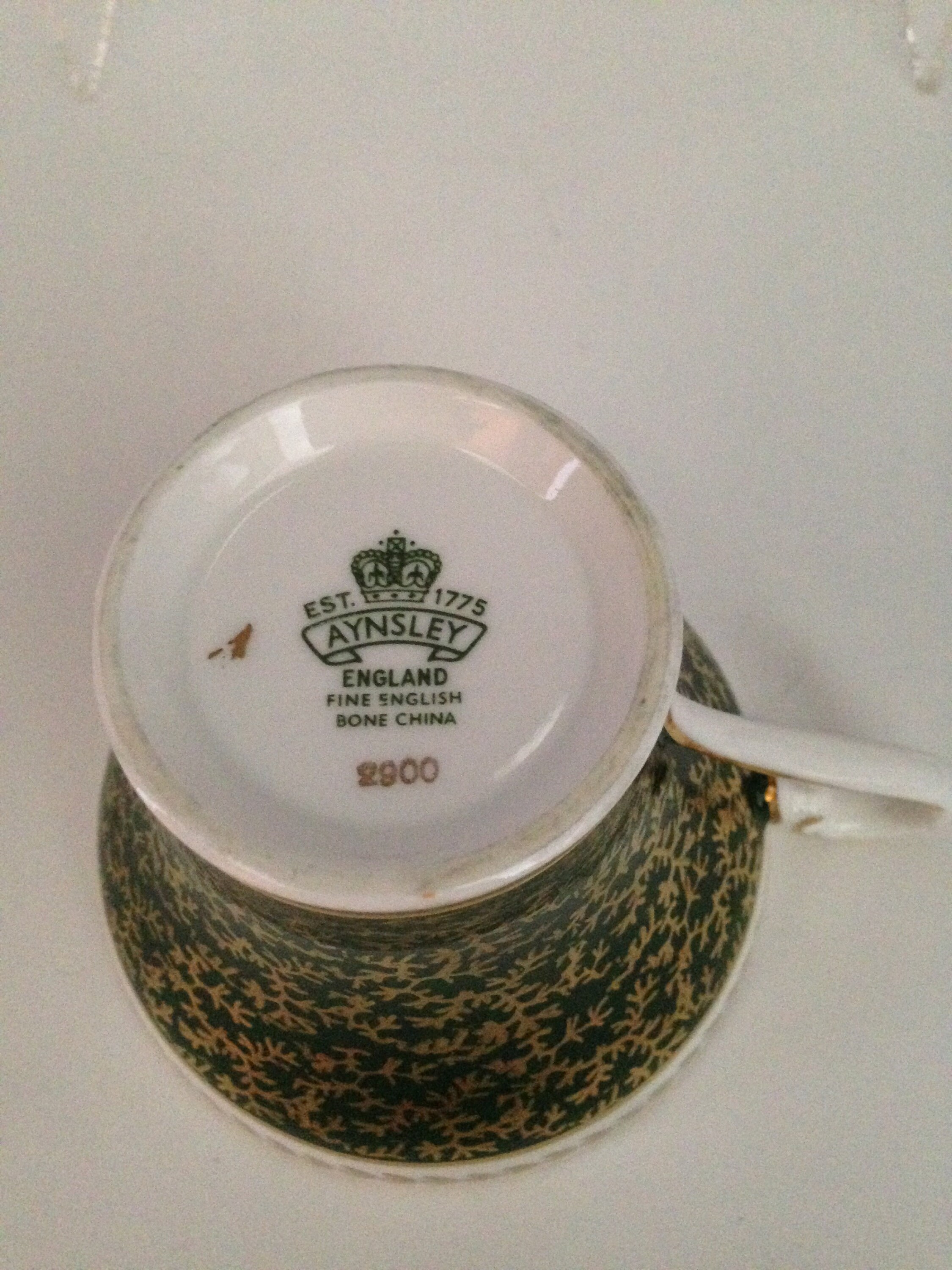 Vintage Aynsley England Cup & Saucer 2900 - Etsy Hong Kong