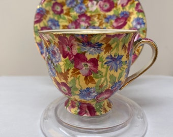 GORGEOUS Vintage Carlton Ware Demitasse Cup and Saucer, Rouge Royale - Ruby  Lane