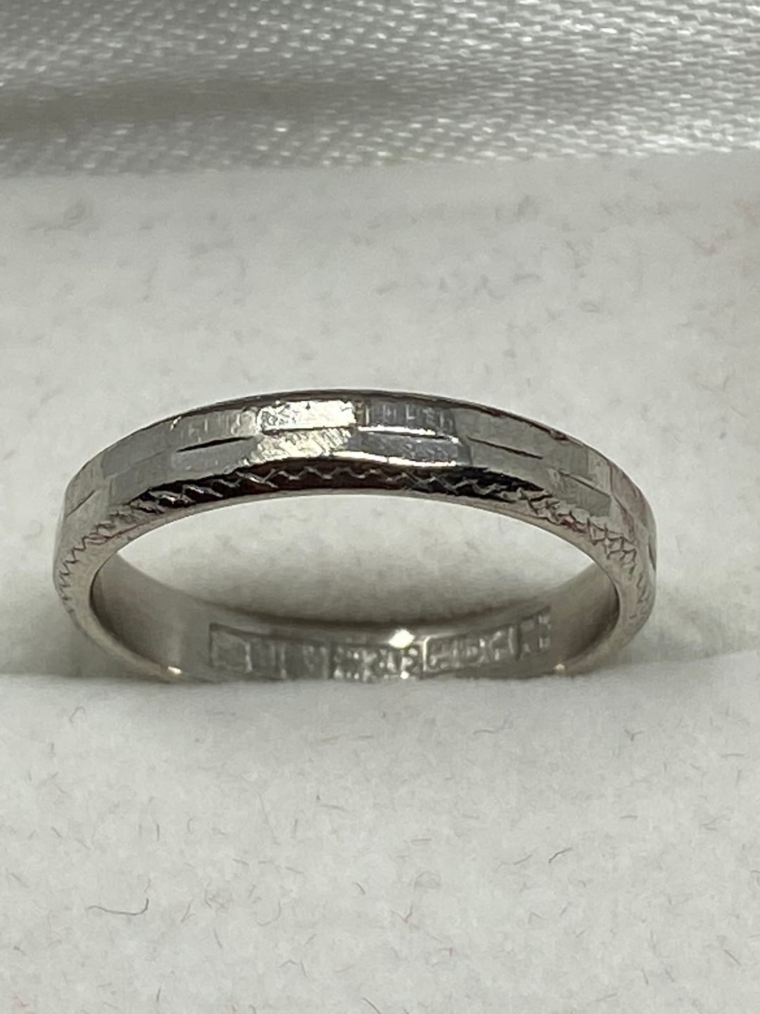 Vintage Estate Platinum Ring With Full Chinese Hallmarks. - Etsy Vintage Estate Platinum Ring With Full Chinese Hallmarks. - Etsy