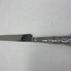 Vintage Fully Hallmarked Sheffield Sterling Silver Cake Knife. image 2