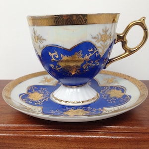 Hand-painted Japan Tea Cup and Saucer. - Etsy