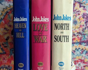 John Jakes North & South Trilogy 1st Edition HC DJ 3 Books HBJ