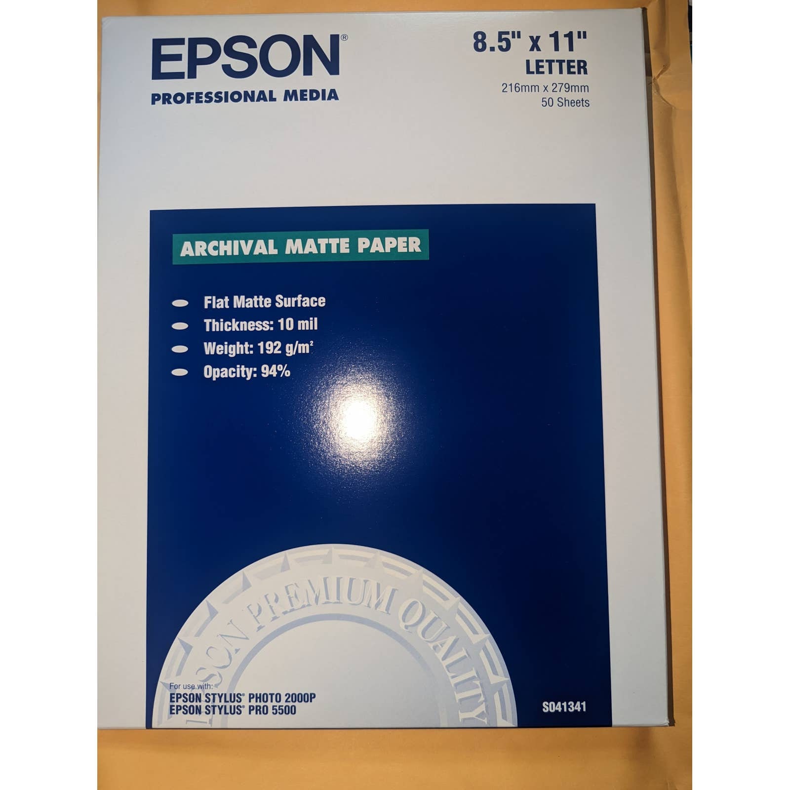 Epson SCR1002 Scrapbook Inkjet Two-Sided Photo Paper 8.5 x 11 20 Sheets -  Digital Scrapbook Two-Sided InkJet Paper