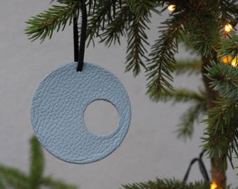 Christmas decoration, handmade Christmas pendant, Christmas trim, Christmas Tree, Christmas ornament, Leather Ornament, Christmas gifts