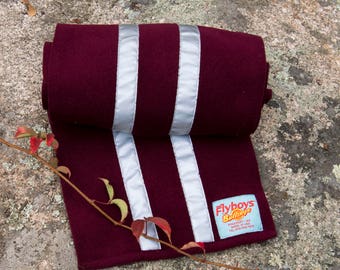 Flyboys Reflective  Scarf Cranberry