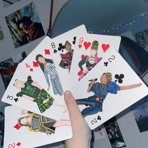 Six the musical jumbo playing cards