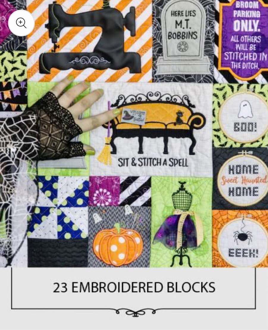 Kimberbell Candy Corn Quilt Shoppe Quilt Fabric Kit and Embellishment