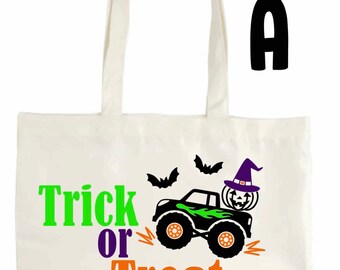 Halloween trick or treat tote bags personalized trick or treat bags personalized tote bags Halloween bags kids tote
