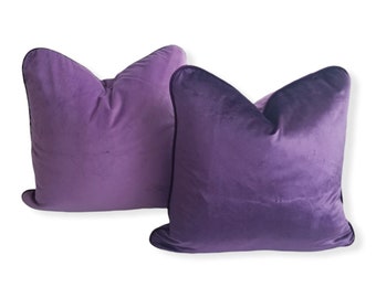 Amethyst Gemstone Velvet Pillow Cover