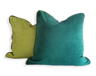 Emerald Gemstone Velvet Pillow Cover