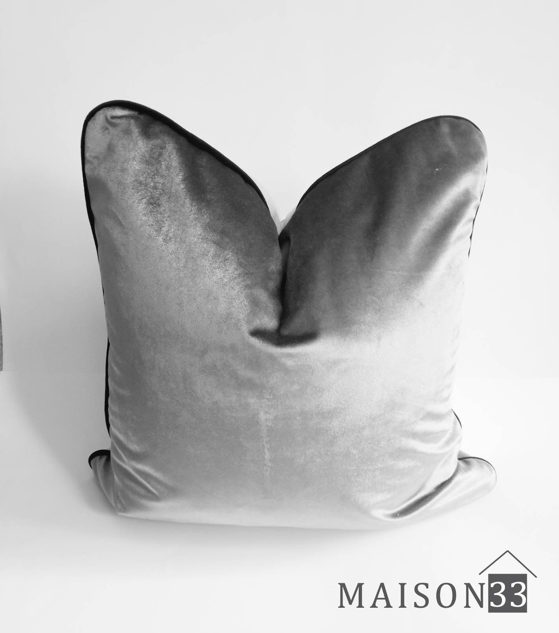Silver Hybrid Velvet Pillow cover Etsy