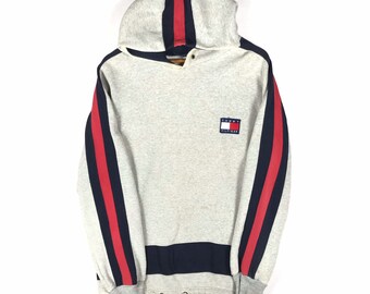 tommy jeans flag hoodie 90s