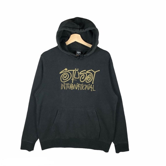 Kleding Herenkleding Hoodies & Sweatshirts Hoodies Vintage Stussy International Grote Logo Hoodie sweatshirt 