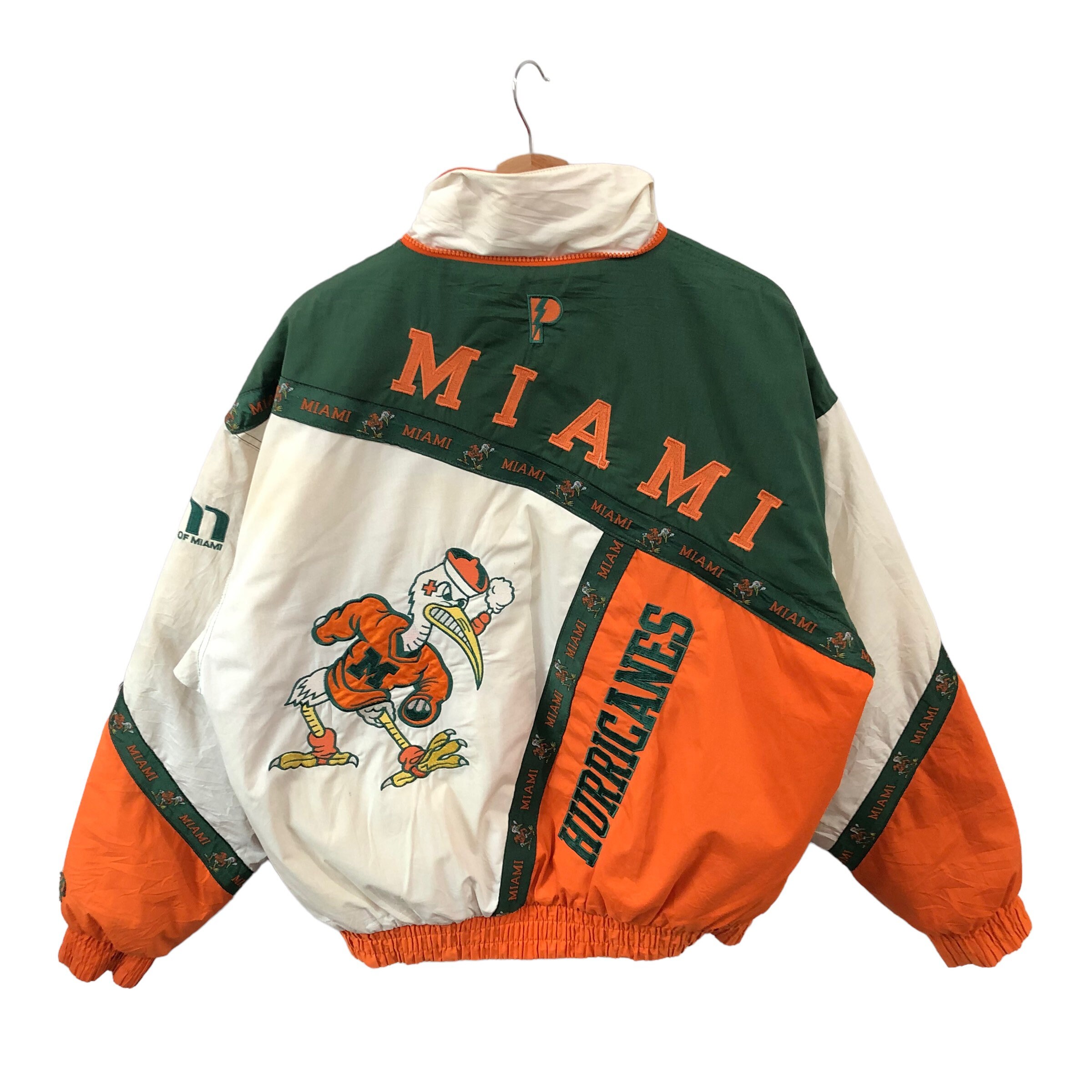Vintage NCAA (Logo Athletic) - Miami Hurricanes Button-Up Varsity Jacket  1990s Large – Vintage Club Clothing