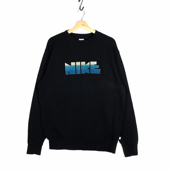 Vintage nike spellout embroidery logo sweatshirt