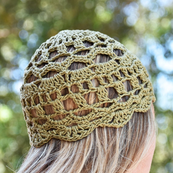 Perverze Scalloped Crochet Headdress 帽子 ECRU Online