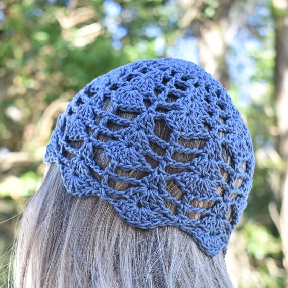 Welding Beanie Women Cotton Crochet Hat Handmade Knit Floral