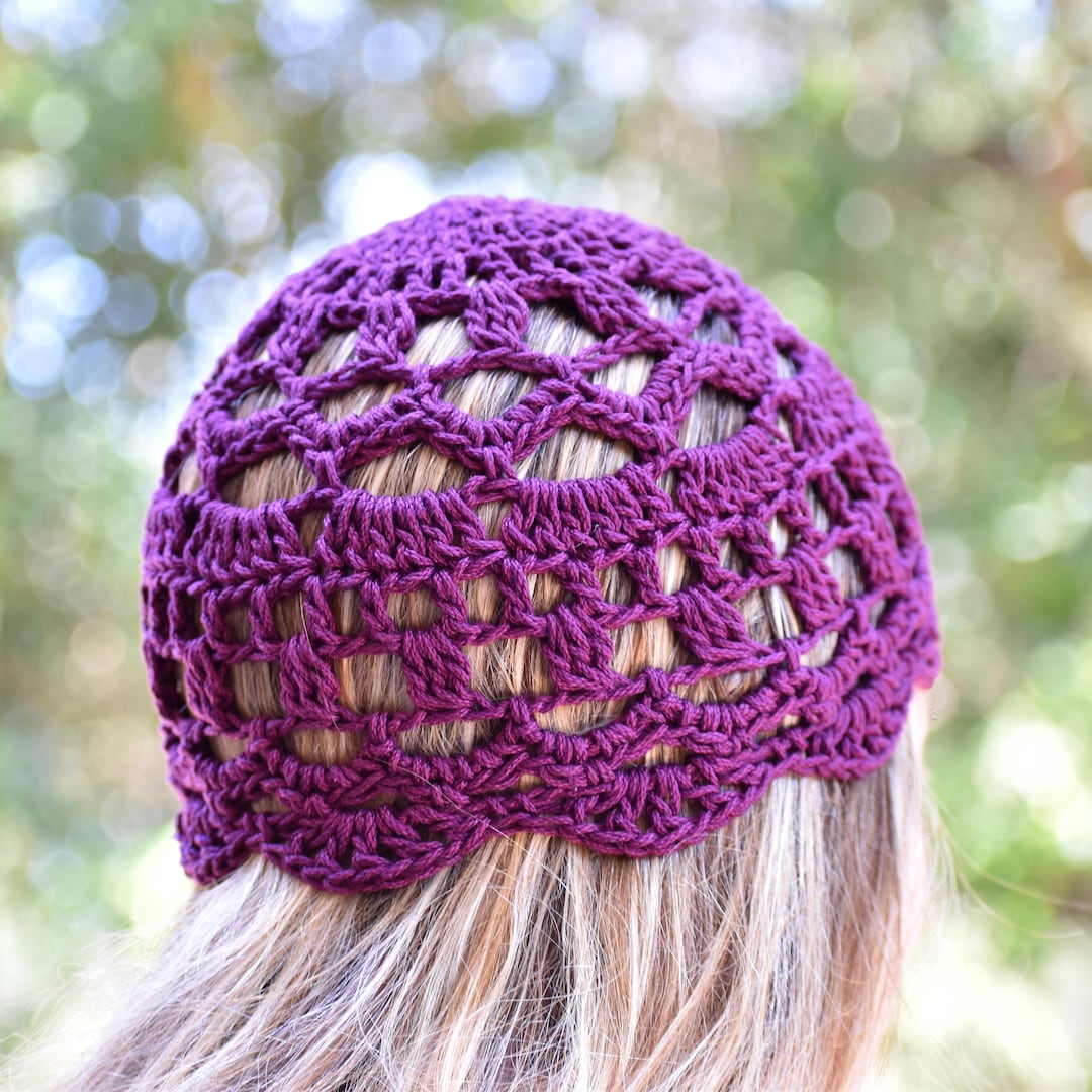 Perverze Scalloped Crochet Headdress Knit Cap